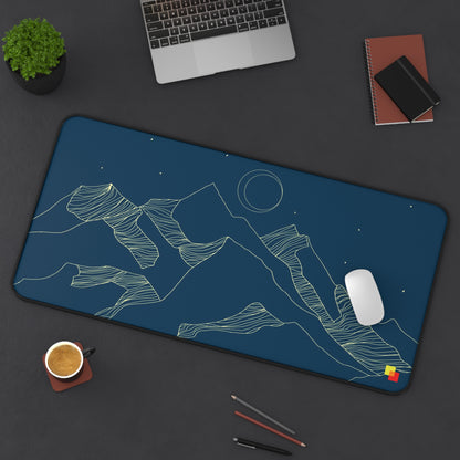 Navy Mountain Landscape Mouse Pad / Desk Mat