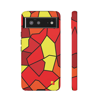 Orange Geometric Phone Case