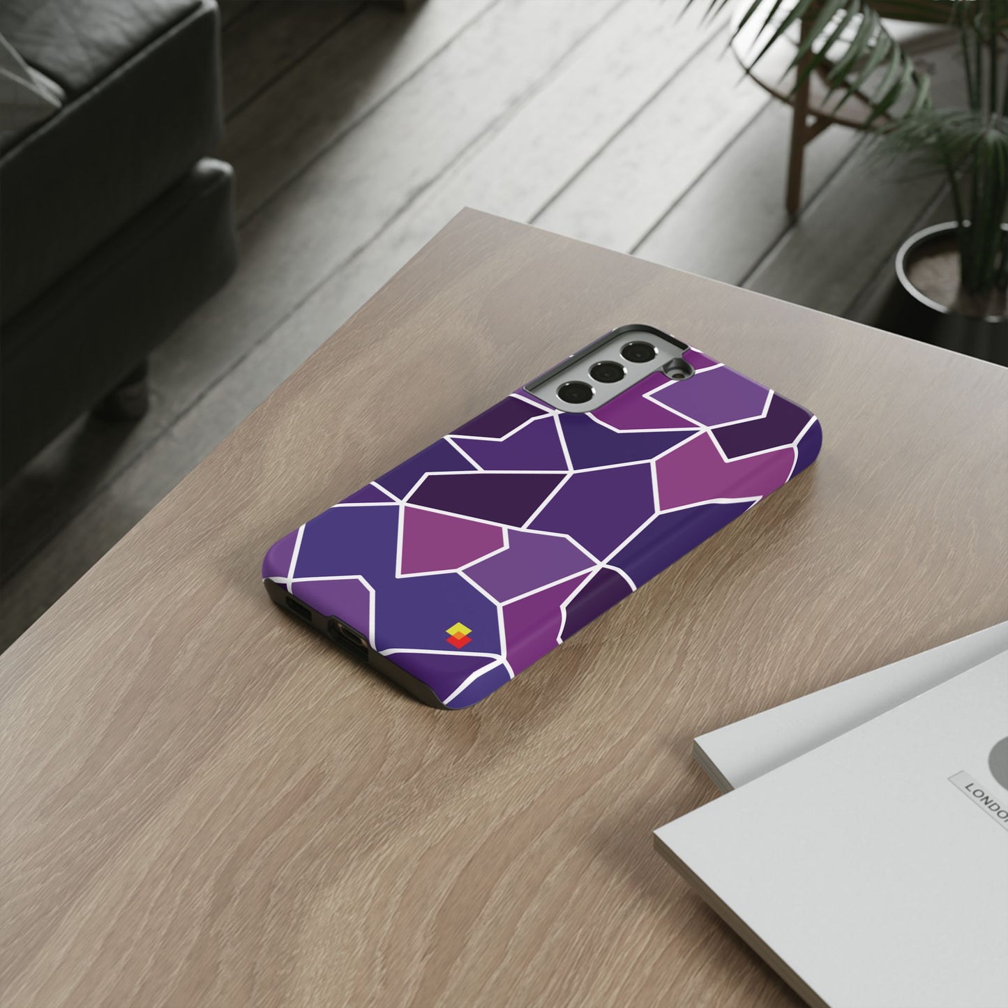 Purple Geometric Phone Case