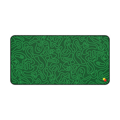 Green Topographic Mouse Pad / Desk Mat