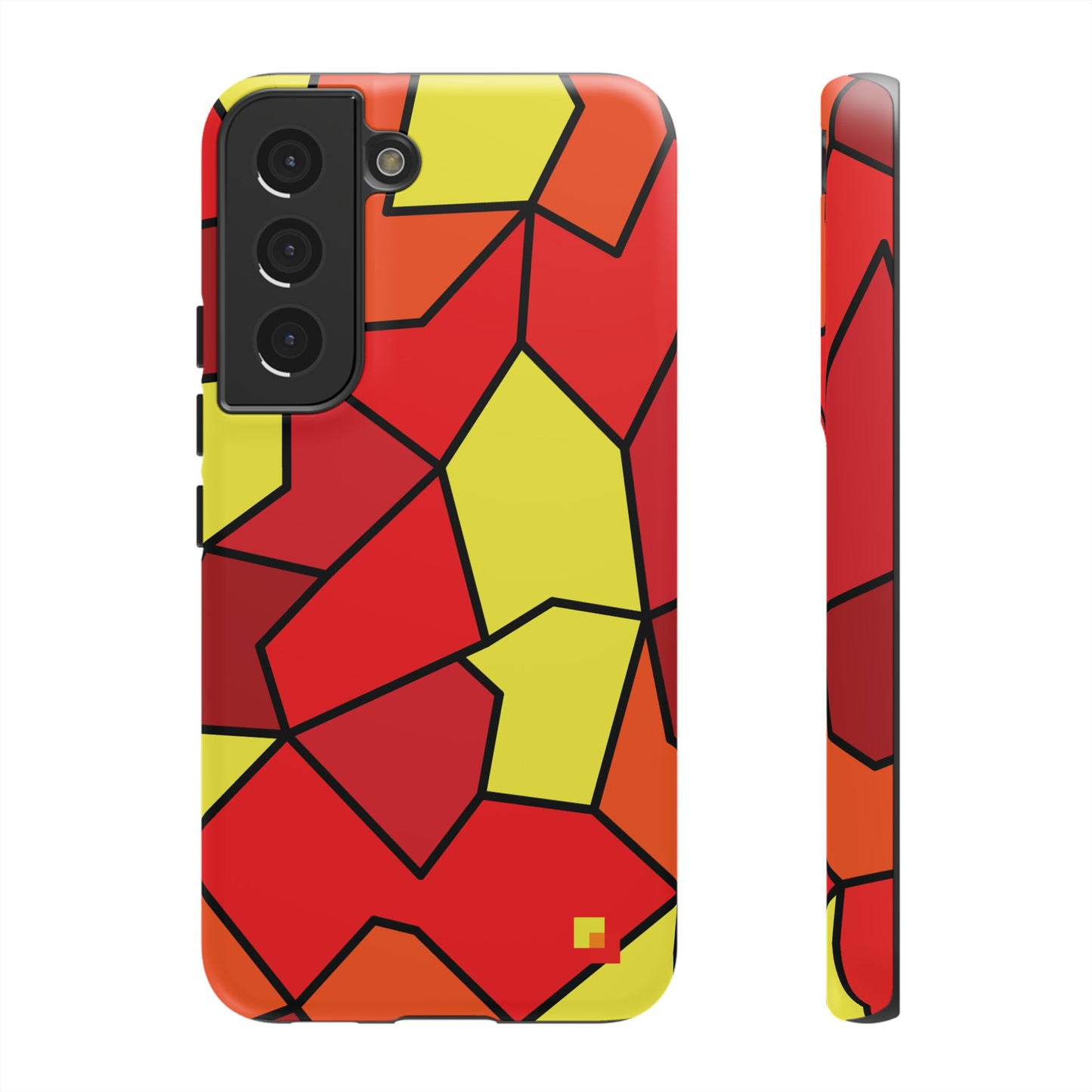 Orange Geometric Phone Case