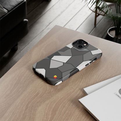 Black and Grey Geometric Phone Case