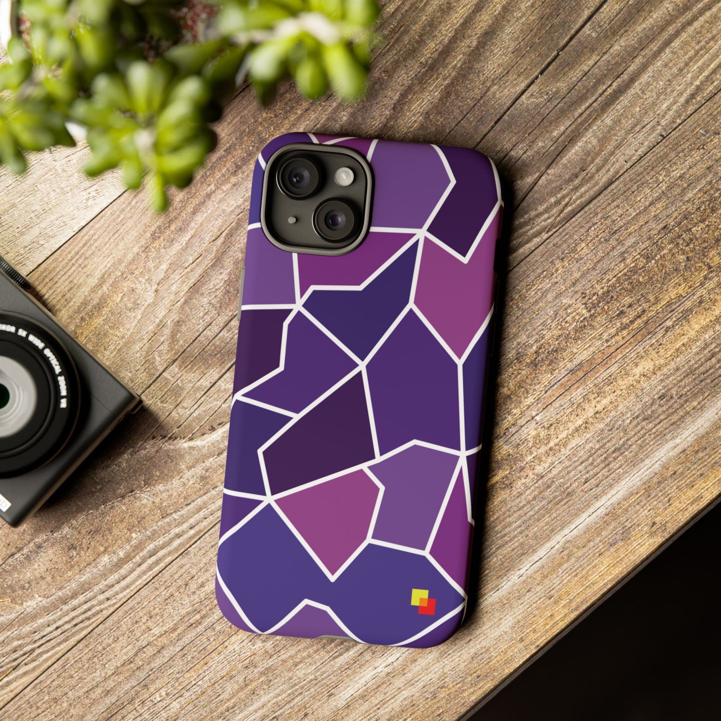 Purple Geometric Phone Case