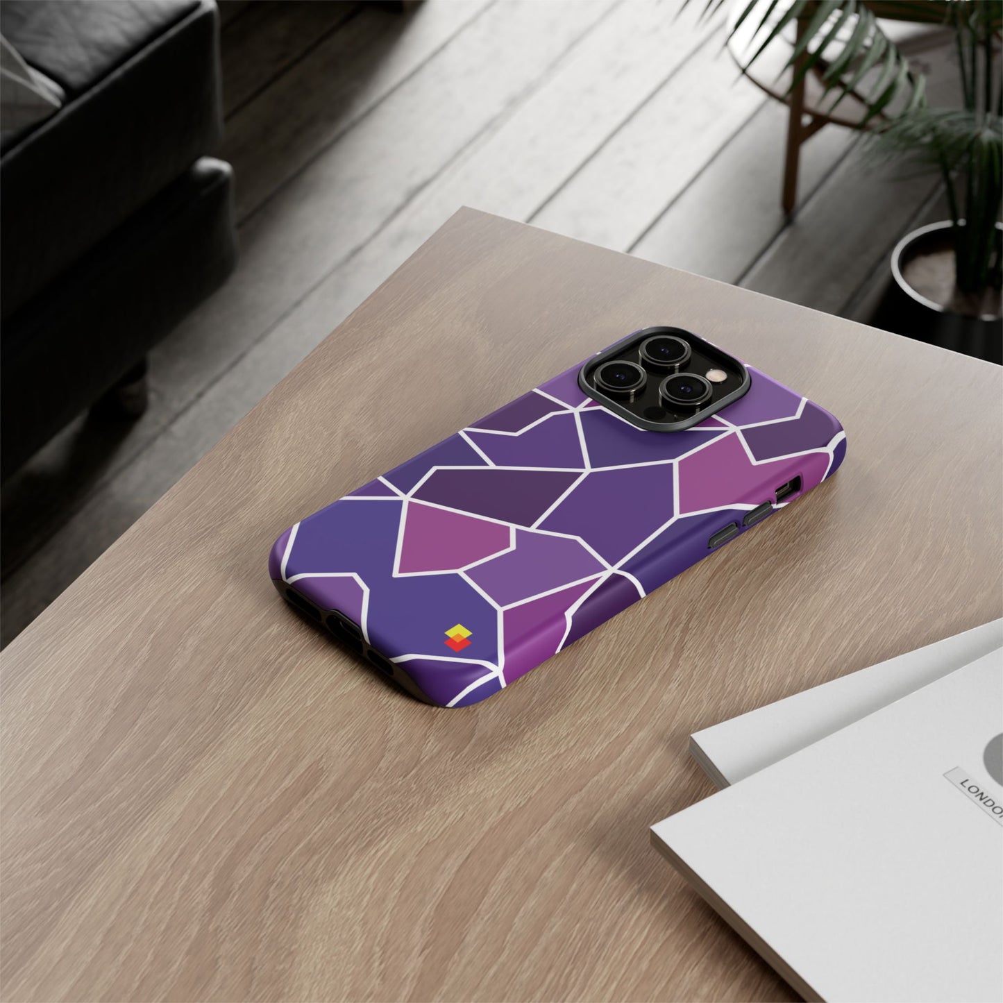 Purple Geometric Phone Case