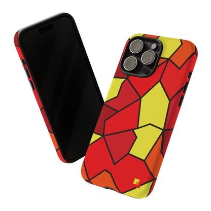 Orange Geometric Phone Case