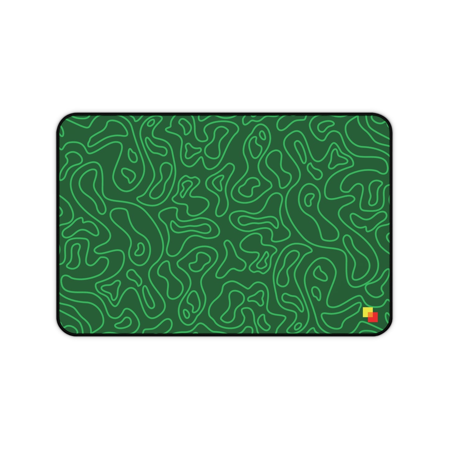 Green Topographic Mouse Pad / Desk Mat