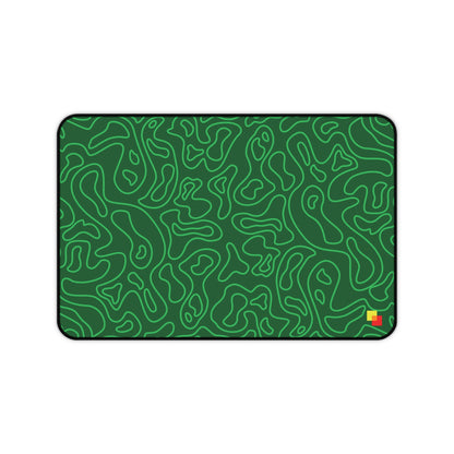 Green Topographic Mouse Pad / Desk Mat