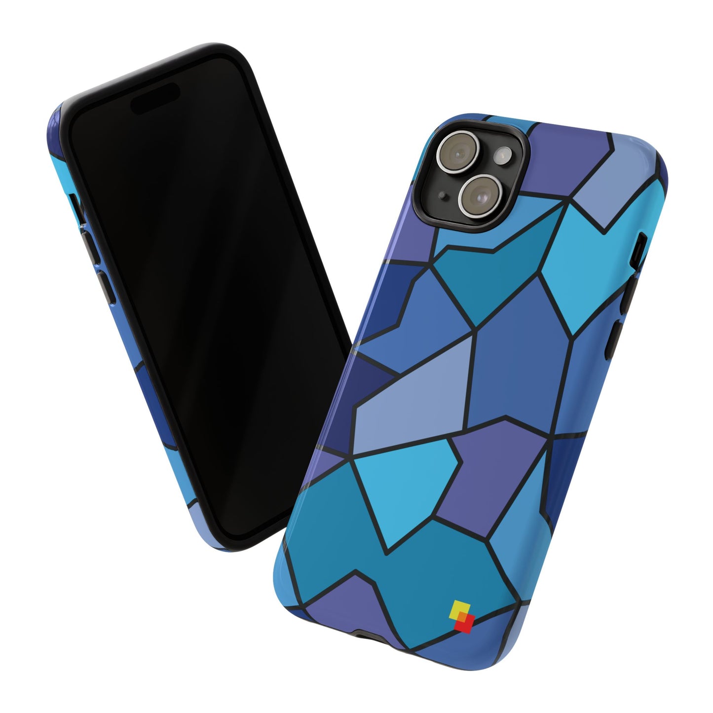 Blue Geometric Phone Case