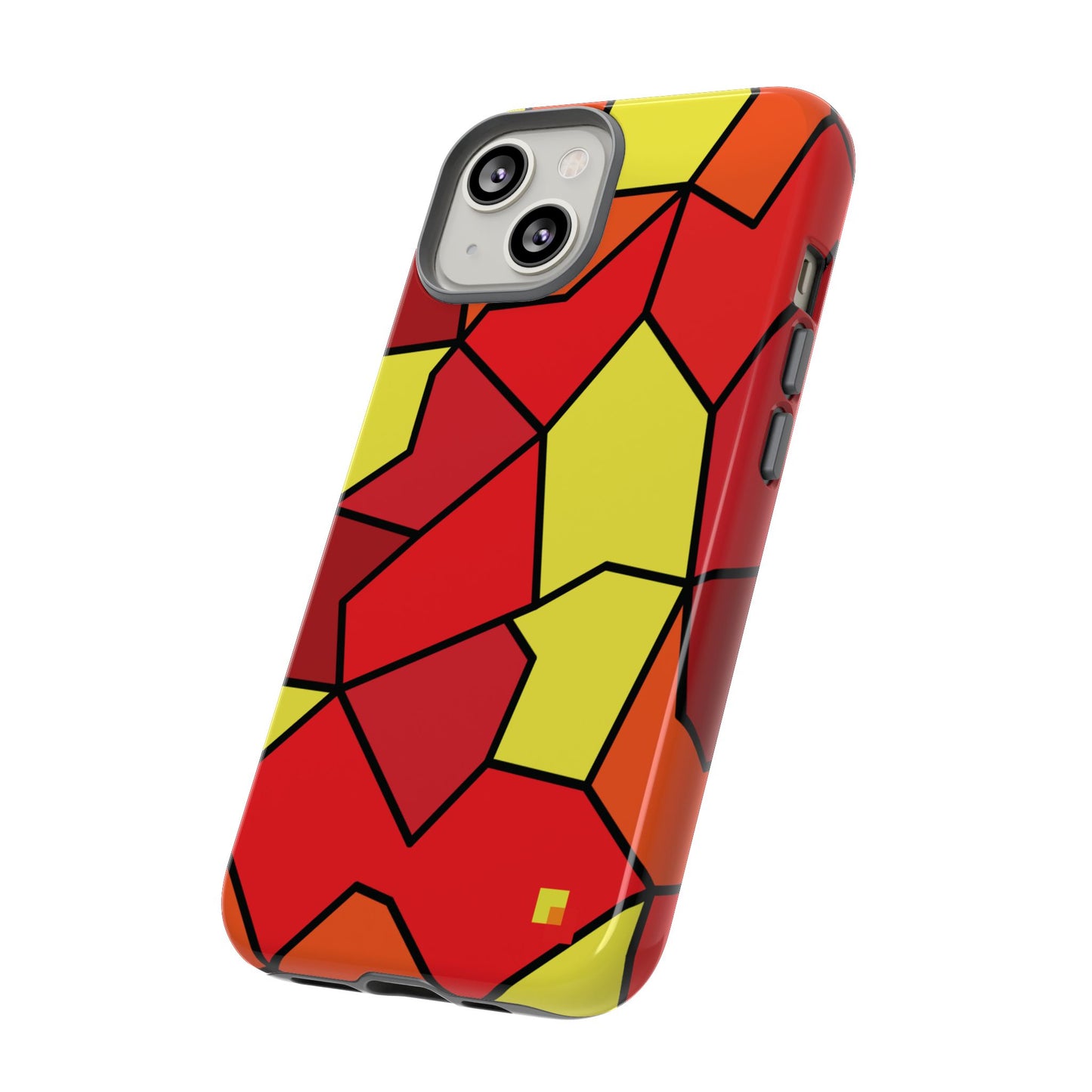 Orange Geometric Phone Case