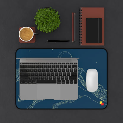 Navy Mountain Landscape Mouse Pad / Desk Mat