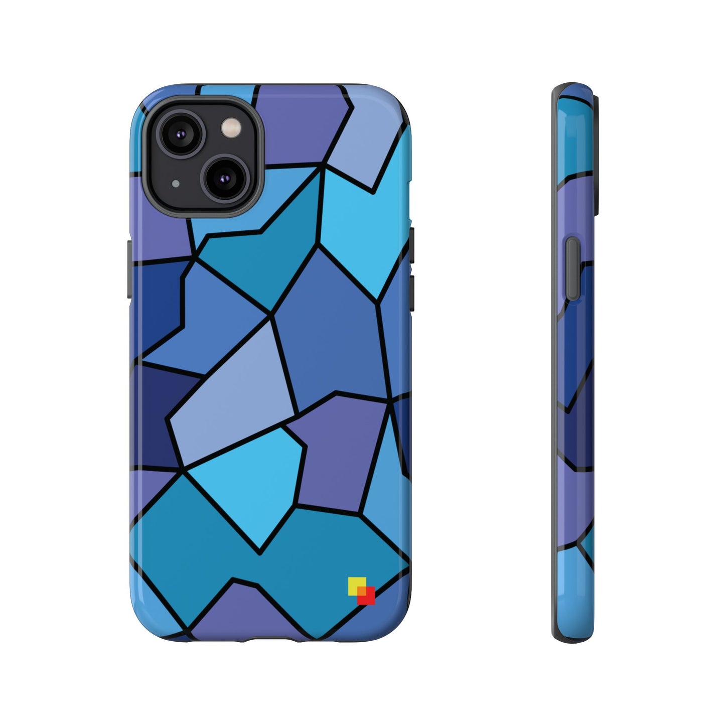 Blue Geometric Phone Case