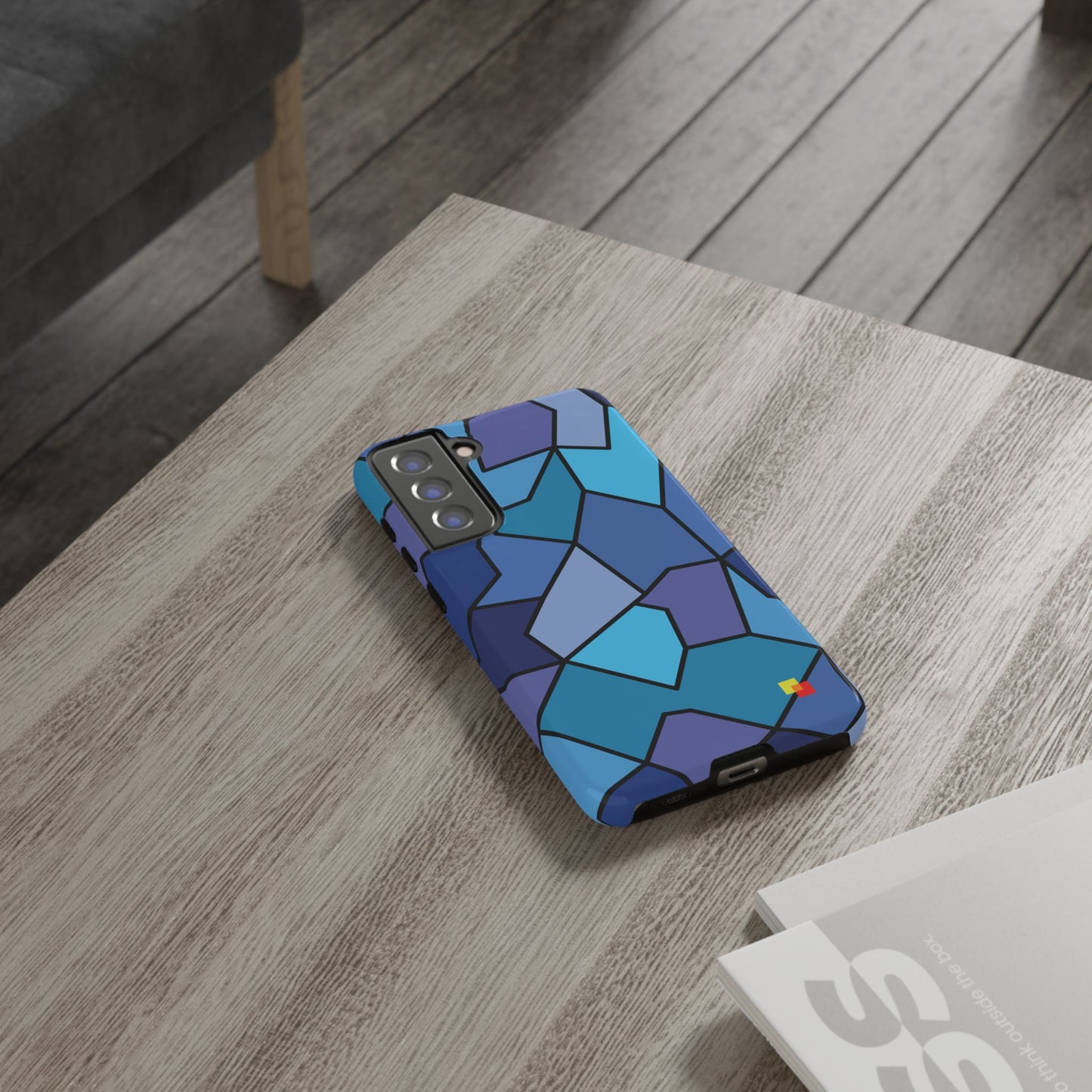 Blue Geometric Phone Case