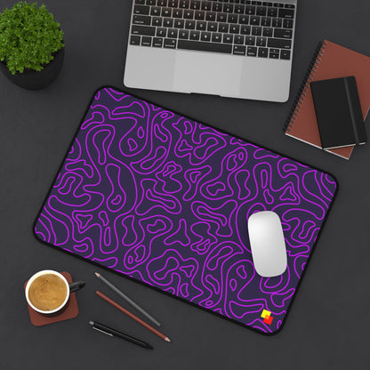 Purple Topographic Mouse Pad / Desk Mat