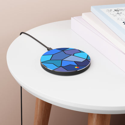 Blue Geometric Wireless Charger