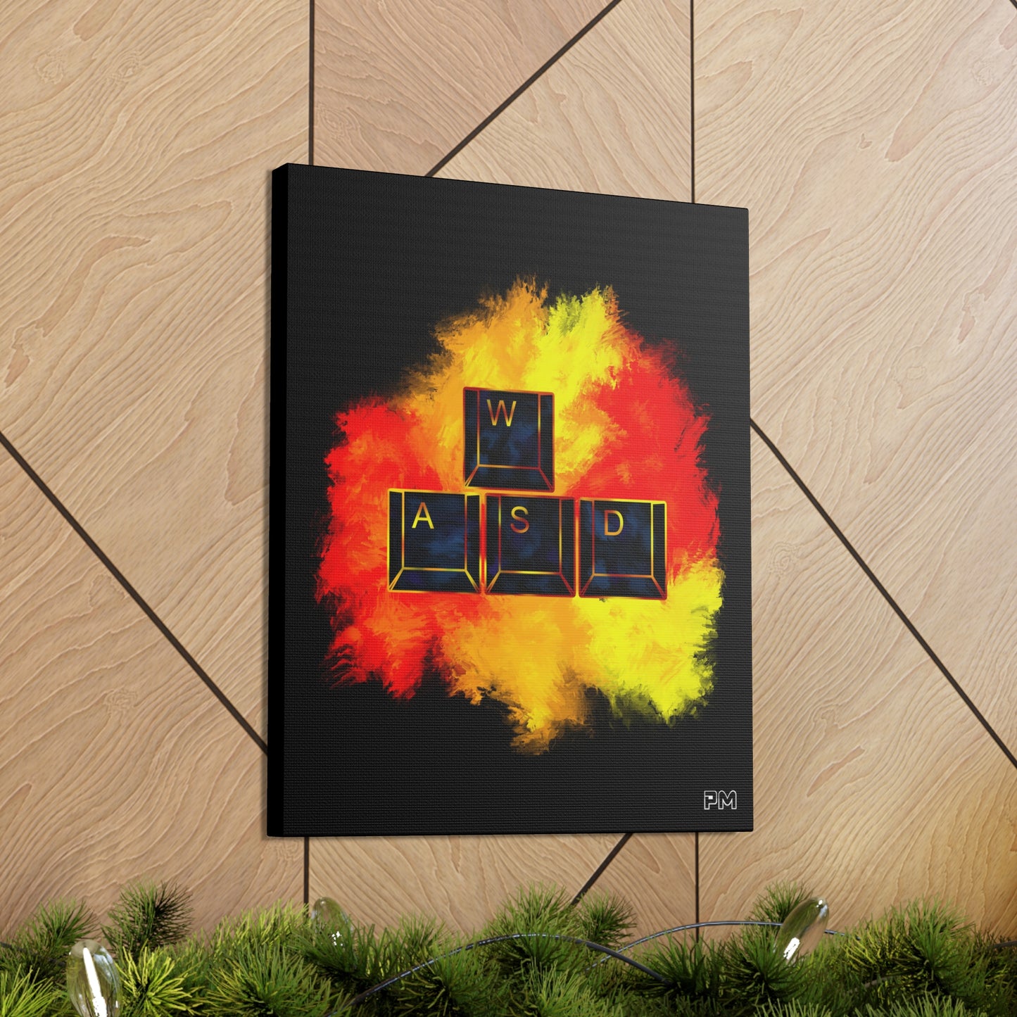 Gaming WASD Explosion Canvas