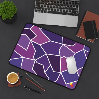 Purple Geometric Mouse Pad / Desk Mat