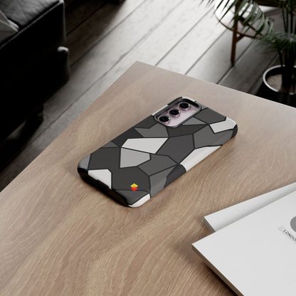 Black and Grey Geometric Phone Case