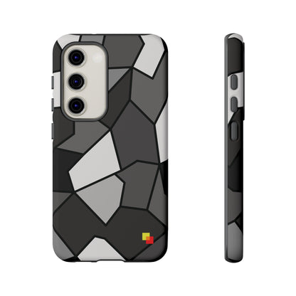 Black and Grey Geometric Phone Case