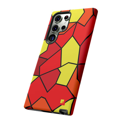 Orange Geometric Phone Case