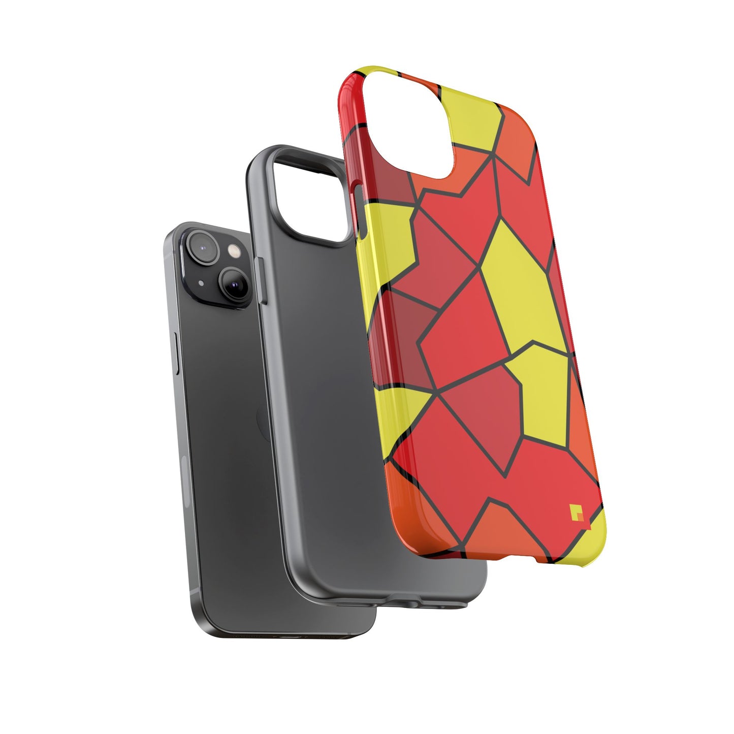 Orange Geometric Phone Case