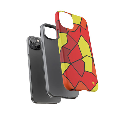 Orange Geometric Phone Case