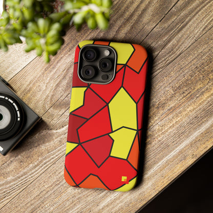 Orange Geometric Phone Case