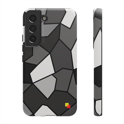 Black and Grey Geometric Phone Case