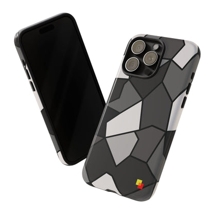 Black and Grey Geometric Phone Case