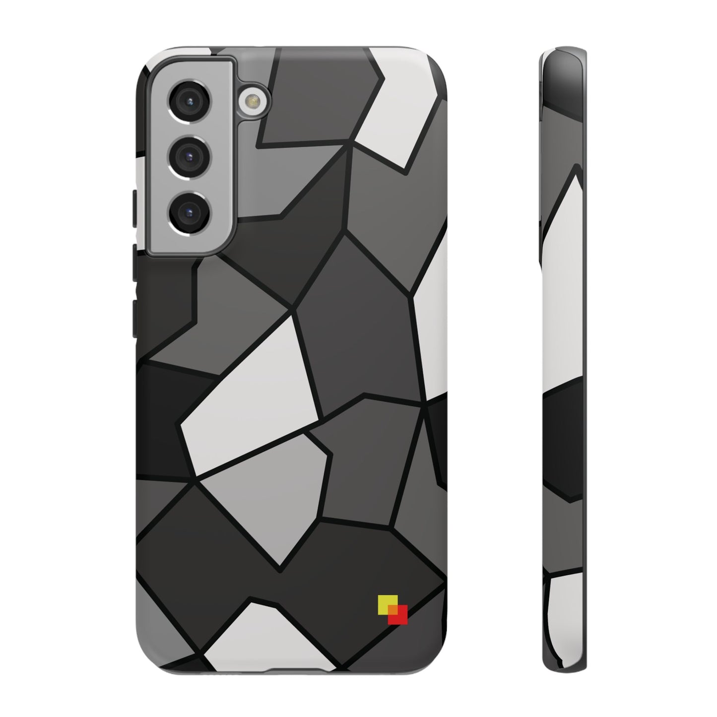 Black and Grey Geometric Phone Case