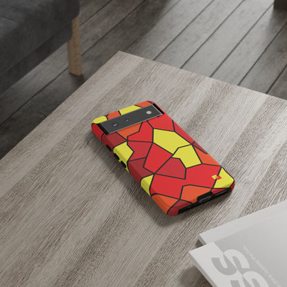 Orange Geometric Phone Case