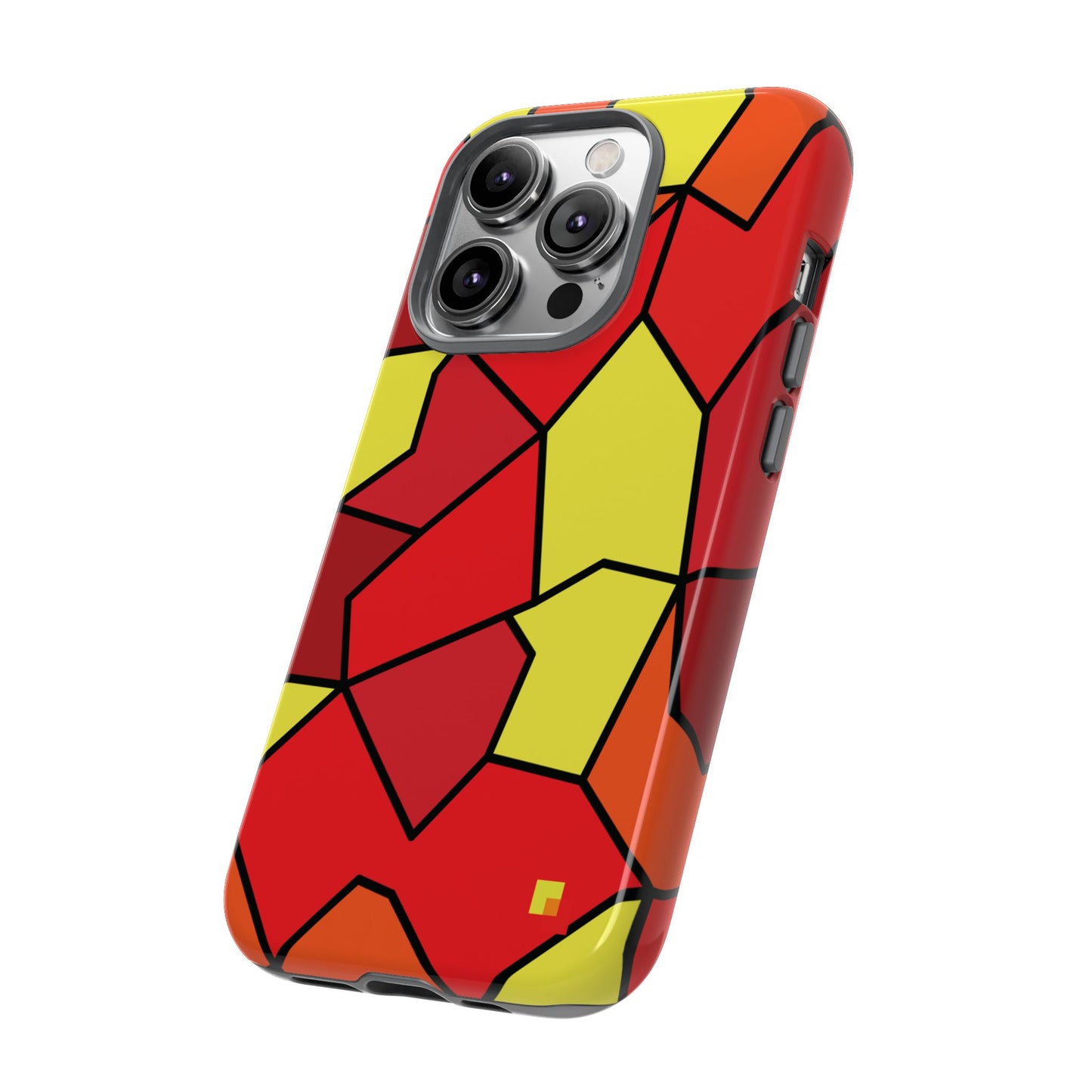 Orange Geometric Phone Case