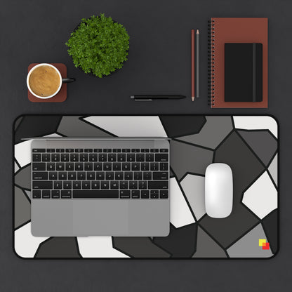 Black and White Geometric Mouse Pad / Desk Mat