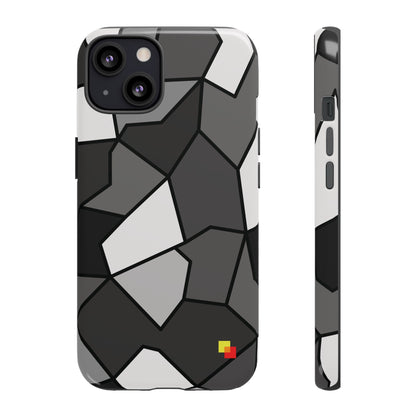 Black and Grey Geometric Phone Case