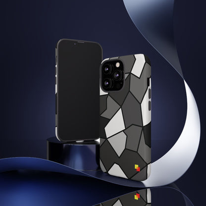 Black and Grey Geometric Phone Case