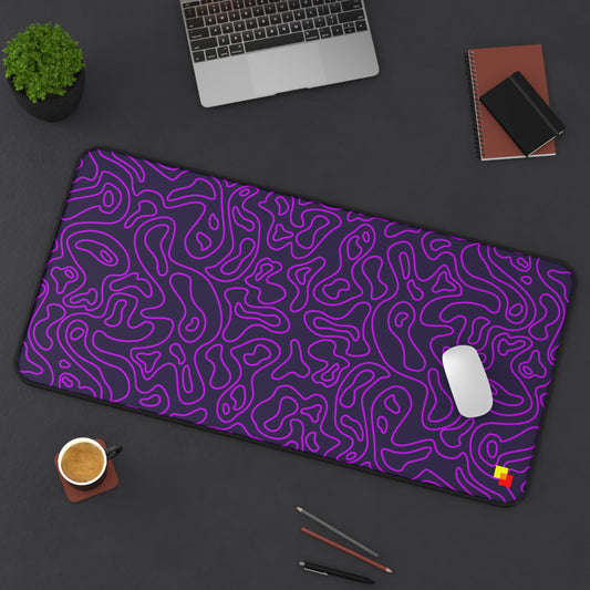 Purple Topographic Mouse Pad / Desk Mat