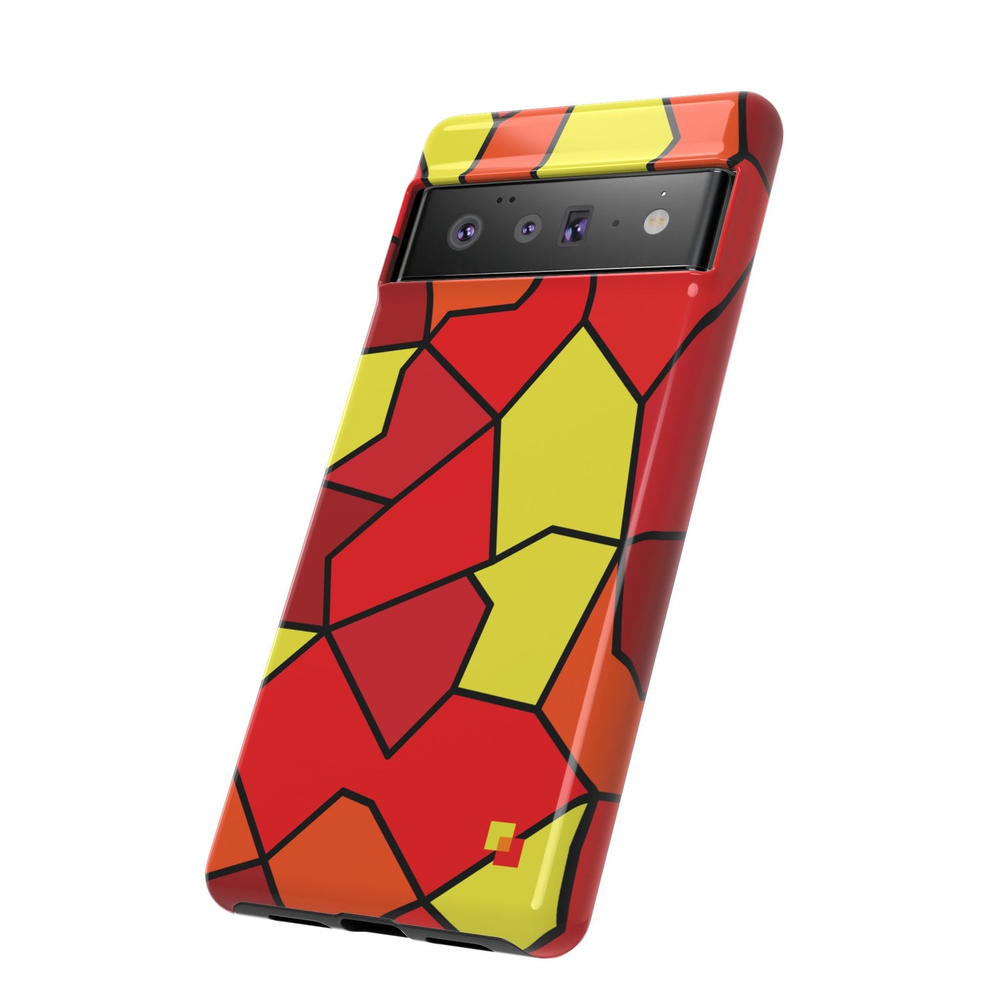 Orange Geometric Phone Case