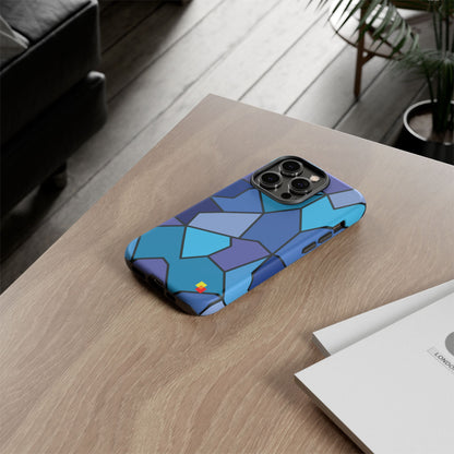 Blue Geometric Phone Case