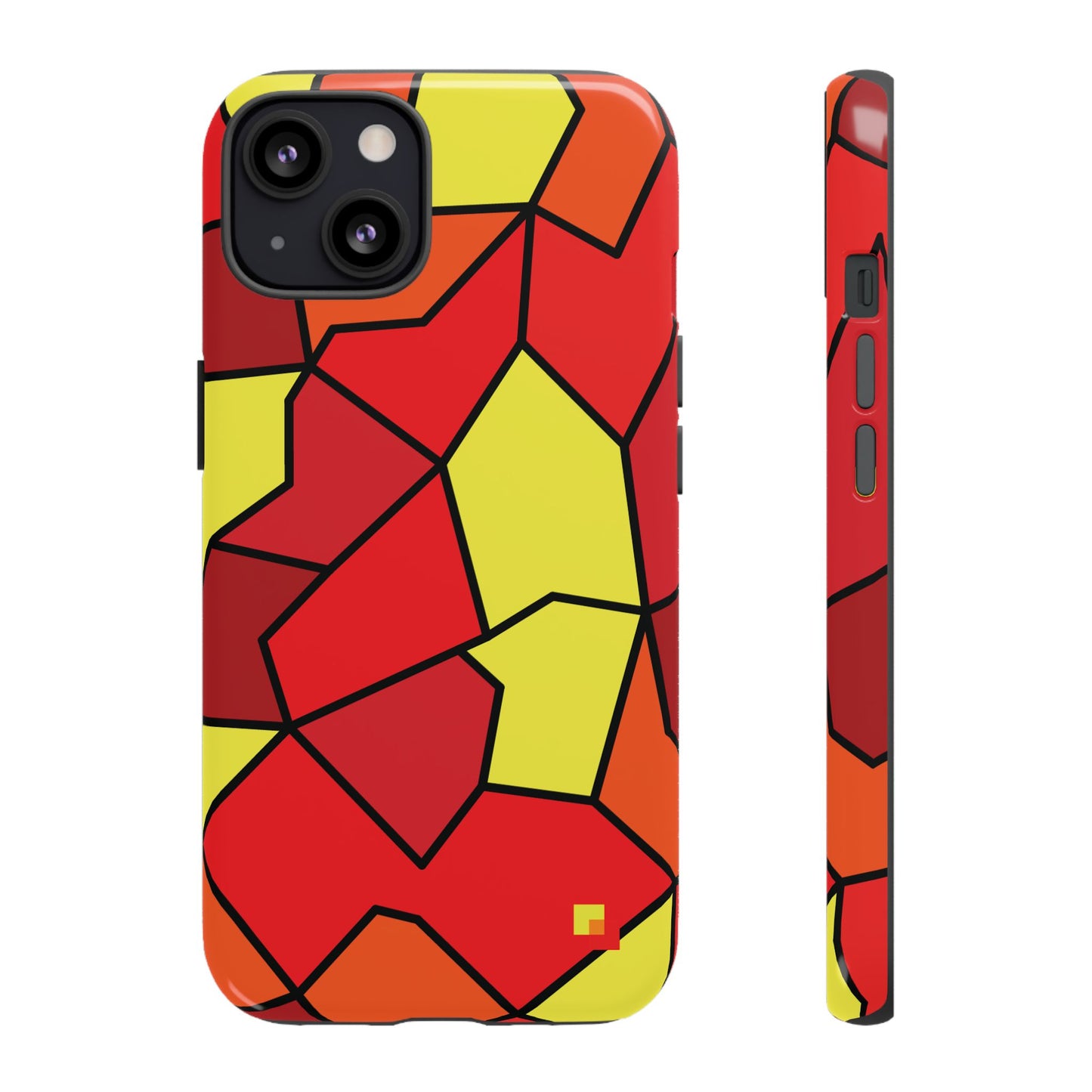 Orange Geometric Phone Case