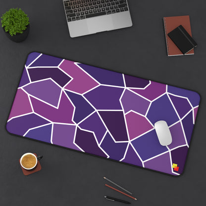 Purple Geometric Mouse Pad / Desk Mat