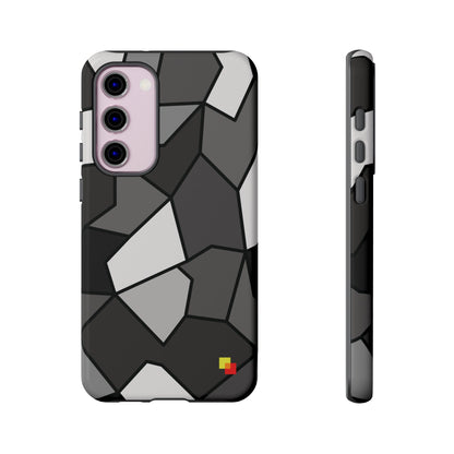 Black and Grey Geometric Phone Case