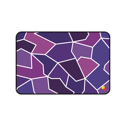 Purple Geometric Mouse Pad / Desk Mat