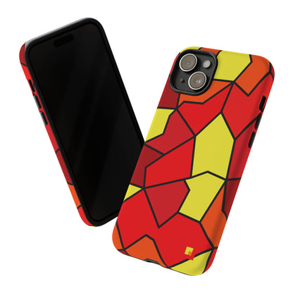 Orange Geometric Phone Case