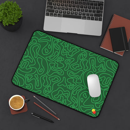 Green Topographic Mouse Pad / Desk Mat