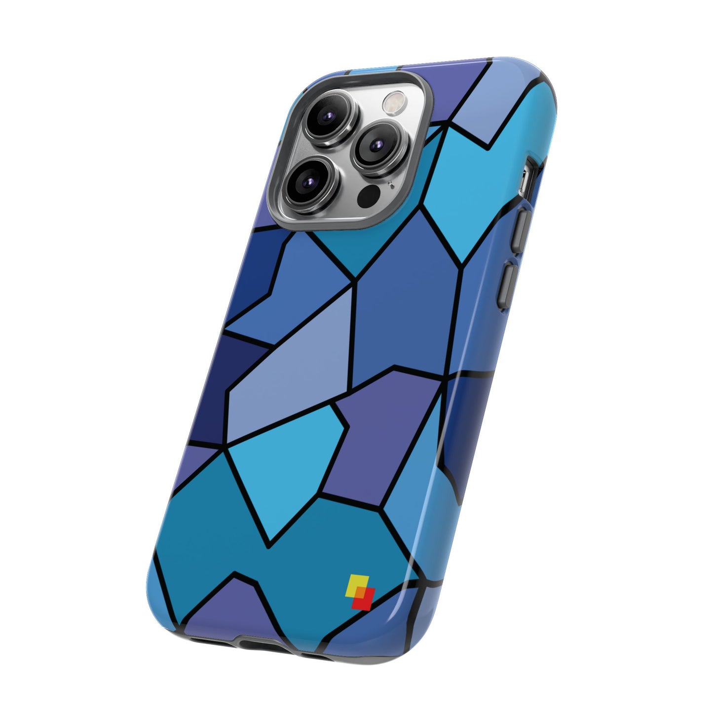 Blue Geometric Phone Case