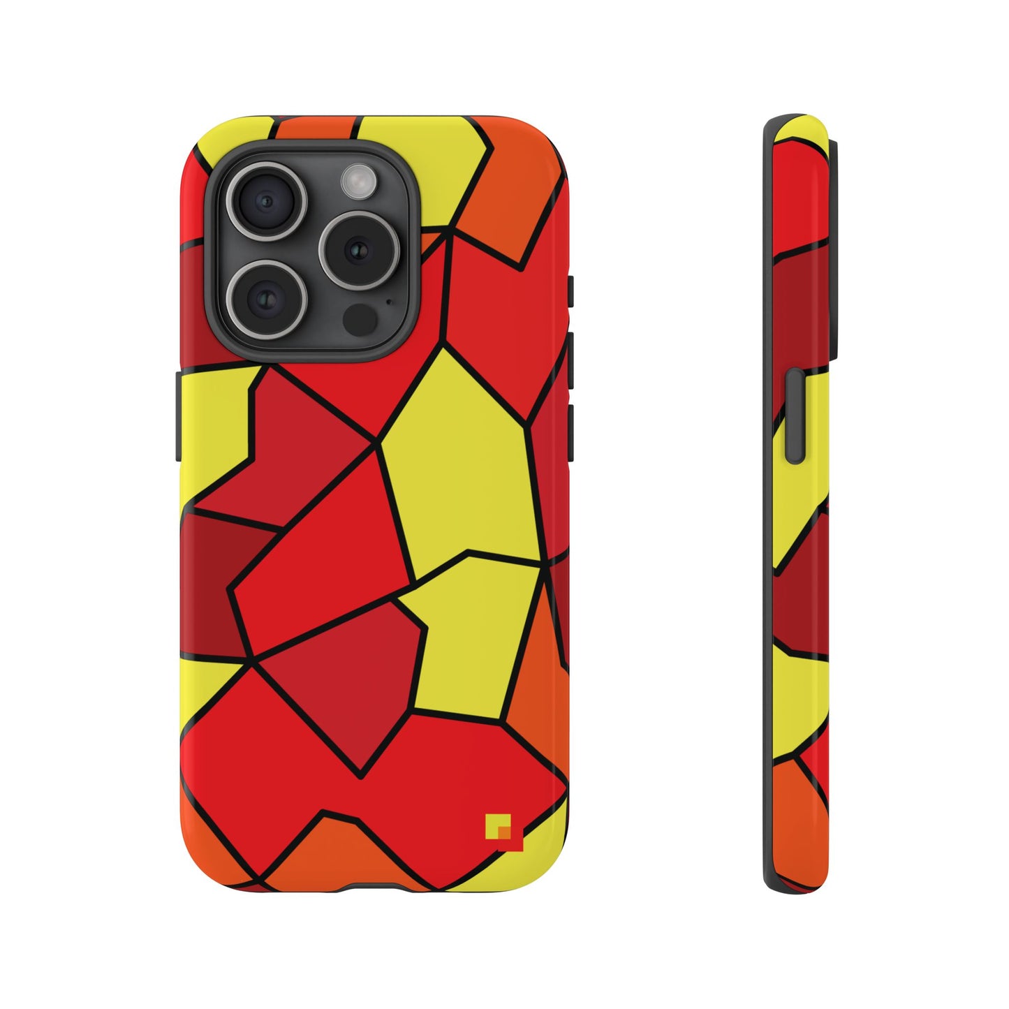 Orange Geometric Phone Case