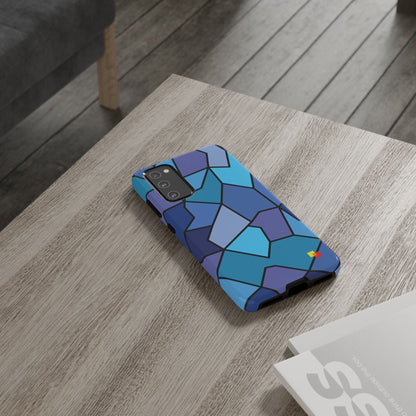 Blue Geometric Phone Case