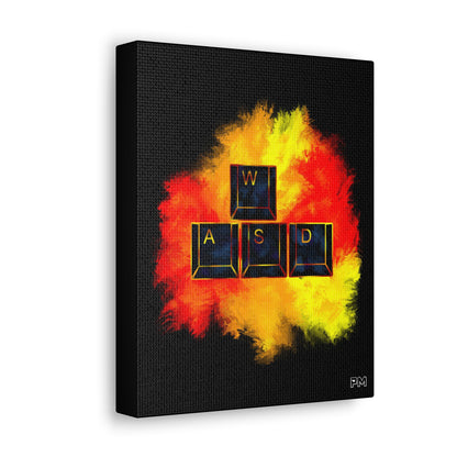 Gaming WASD Explosion Canvas