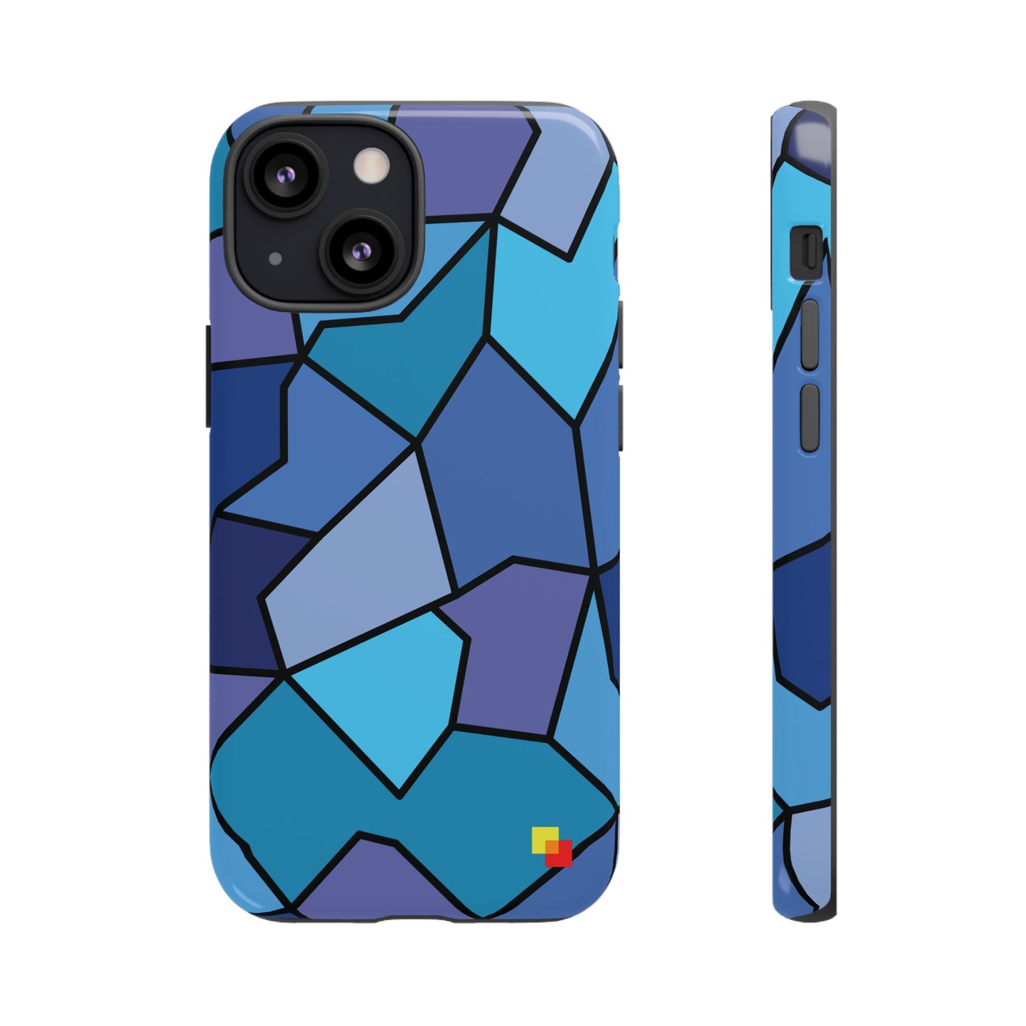 Blue Geometric Phone Case