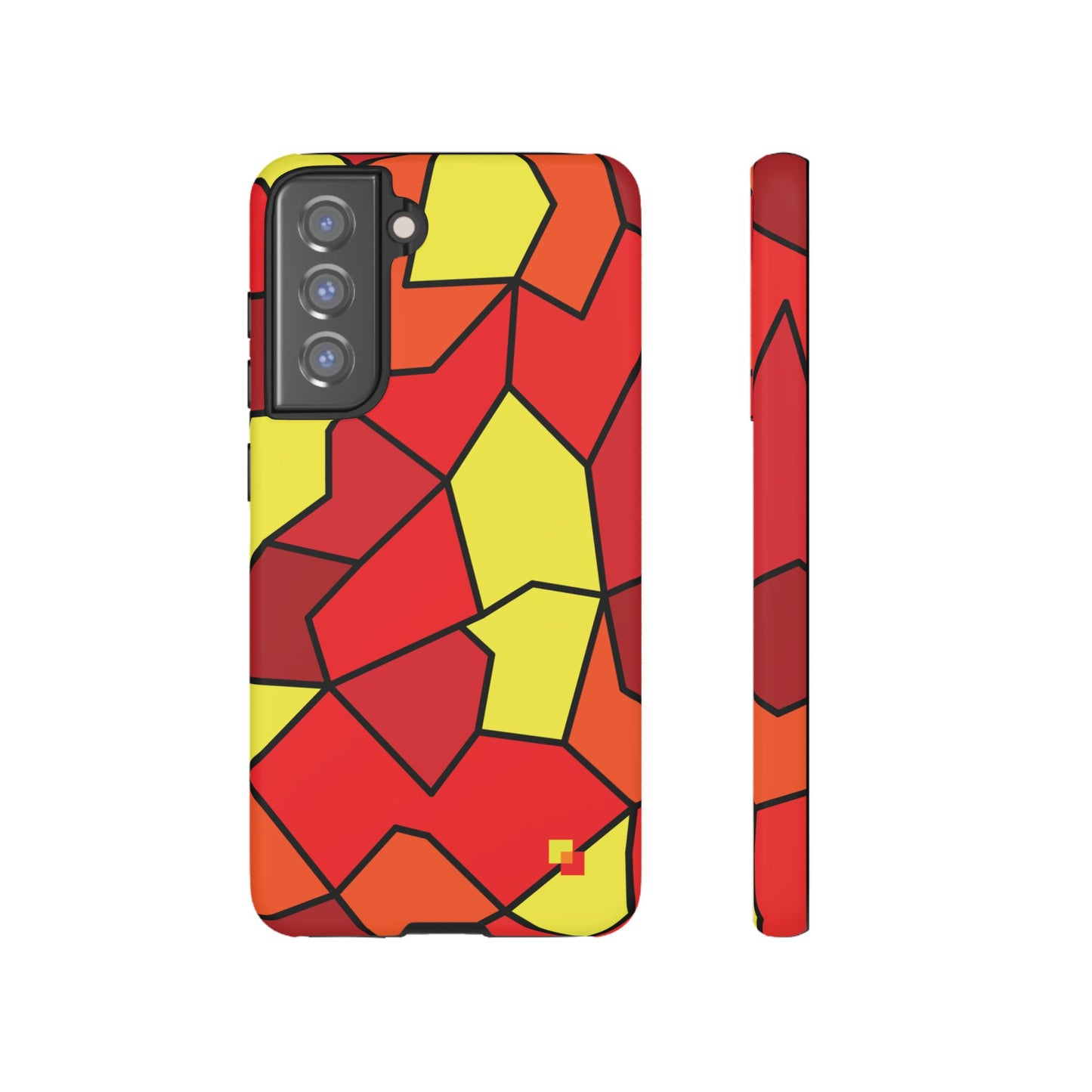 Orange Geometric Phone Case