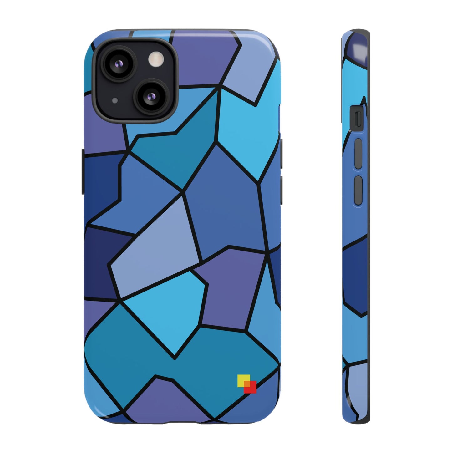 Blue Geometric Phone Case